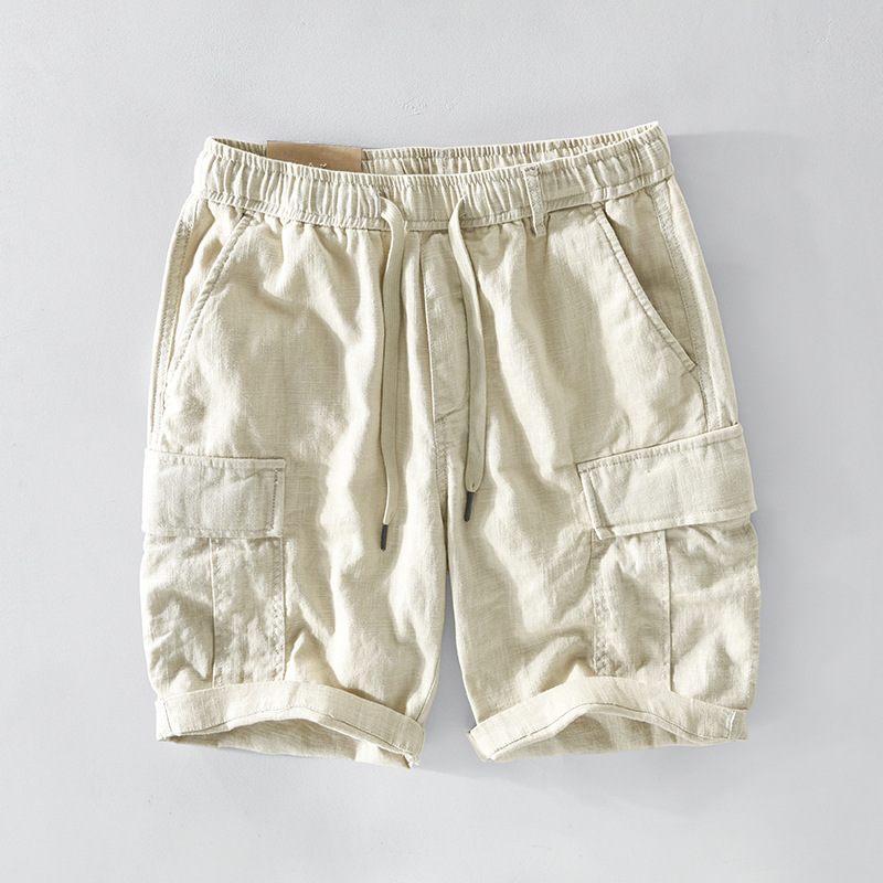 Lente En Zomer Nieuwe Casual Hennepshorts Met Meerdere Zakken Voor Heren