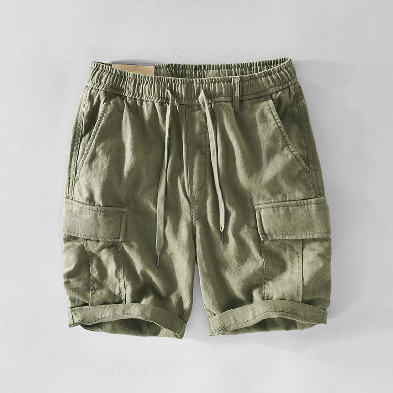 Lente En Zomer Nieuwe Casual Hennepshorts Met Meerdere Zakken Voor Heren