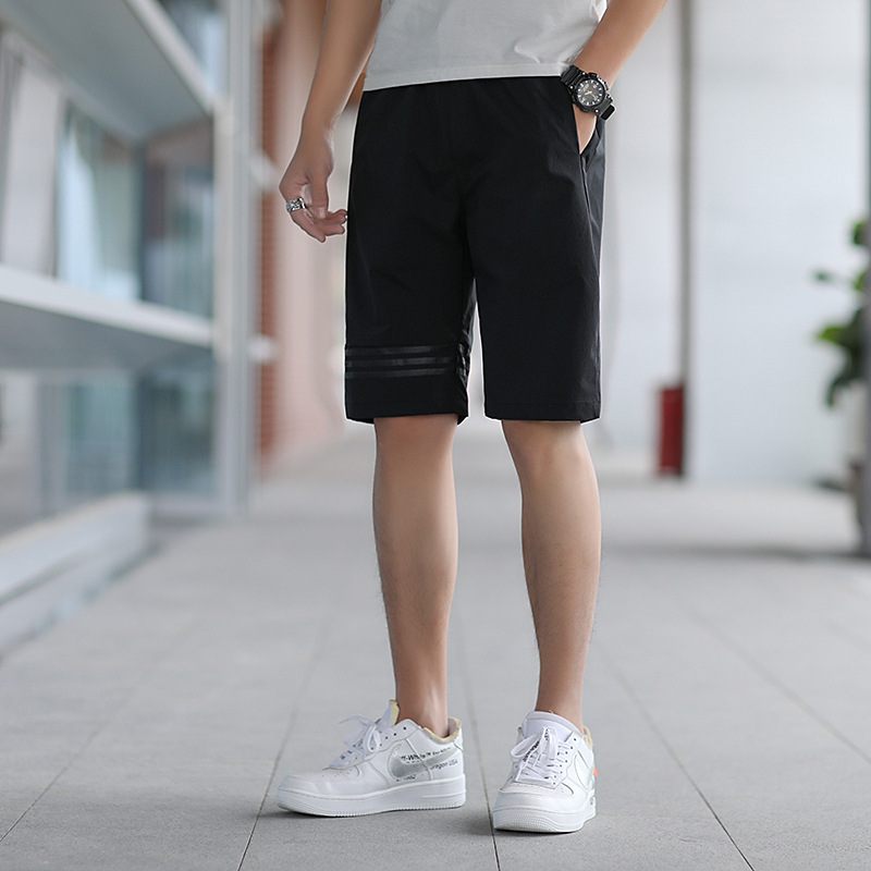 Nieuwe Heren Casual Shorts Trendy Mode Stretch Ademende Sport Vijf Punten