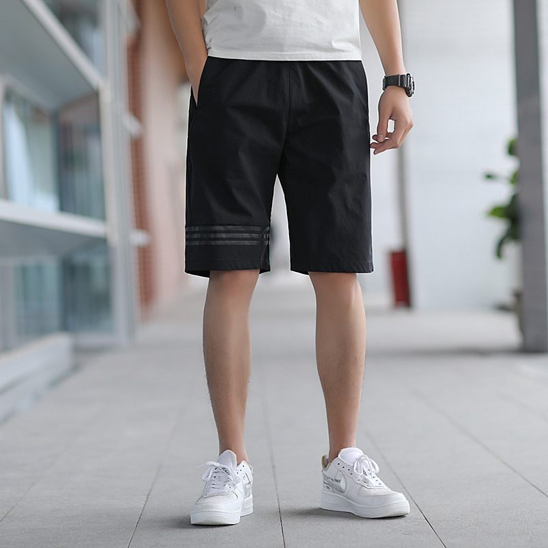 Nieuwe Heren Casual Shorts Trendy Mode Stretch Ademende Sport Vijf Punten