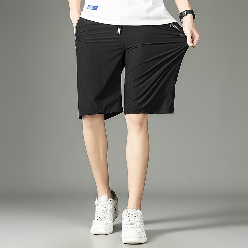 Nieuwe Heren Casual Shorts Trendy Mode Stretch Ademende Sport Vijf Punten