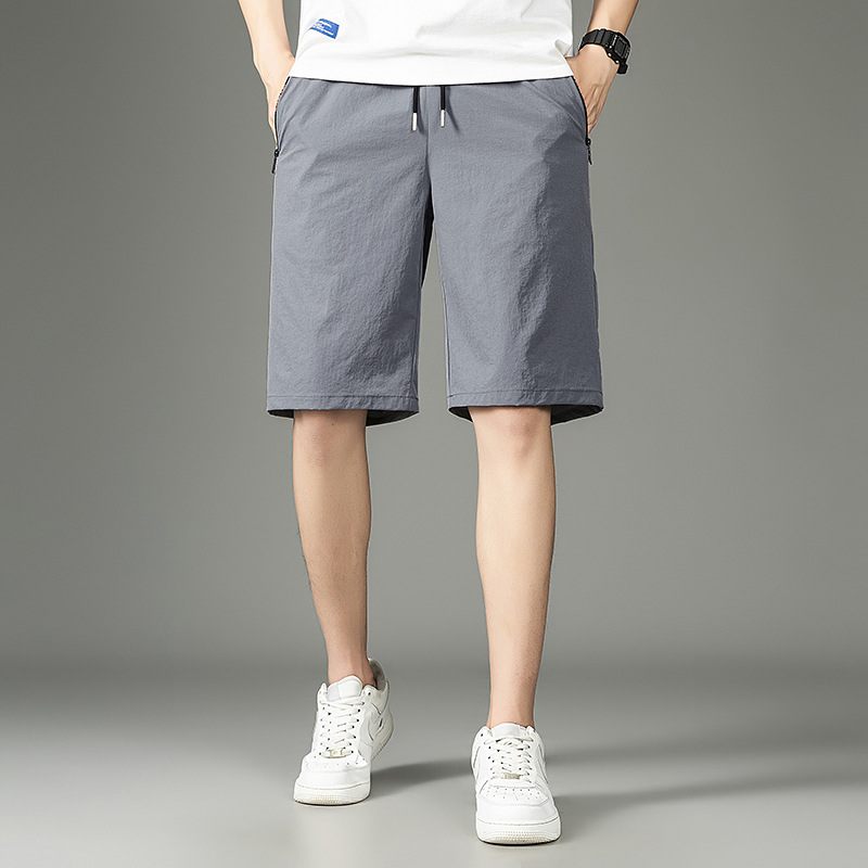 Nieuwe Heren Casual Shorts Trendy Mode Stretch Ademende Sport Vijf Punten