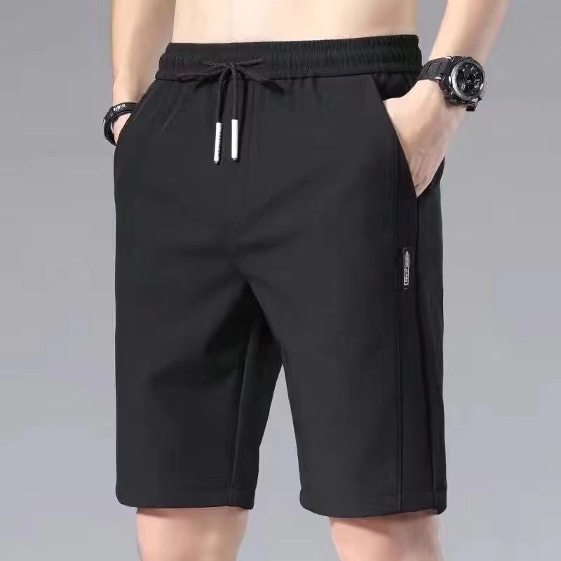 Rechte Tube Shorts Voor Mannen Dunne Casual Sport Vijf Punten Los