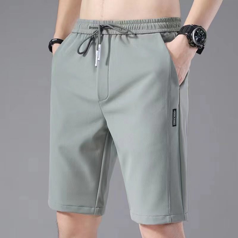 Rechte Tube Shorts Voor Mannen Dunne Casual Sport Vijf Punten Los