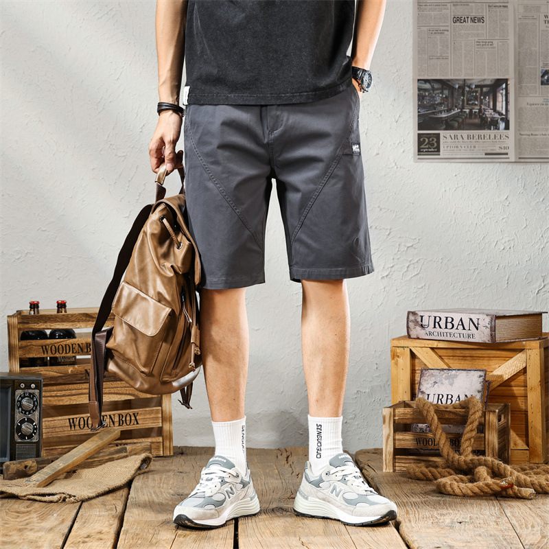 Retro Tooling Shorts Heren Nieuwe Trend Casual Vijf Punten