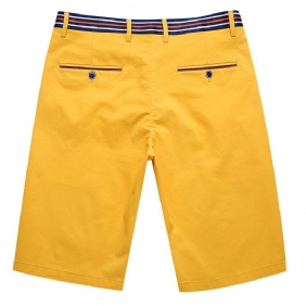 Short Van Stretchkatoen Five Point Trend Summer Casual Voor Heren