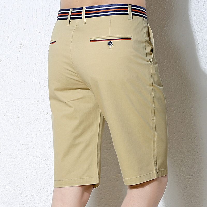 Short Van Stretchkatoen Five Point Trend Summer Casual Voor Heren