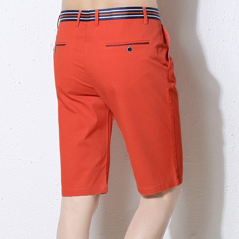 Short Van Stretchkatoen Five Point Trend Summer Casual Voor Heren