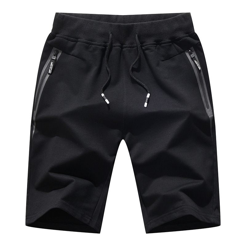 Tether Cropped Shorts Voor Heren Zomer Dunne Ritszakken Contrasterende Kleuren