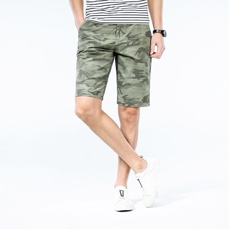 Trendy Camouflage 5-punts Short Heren Losse Dunne Overall