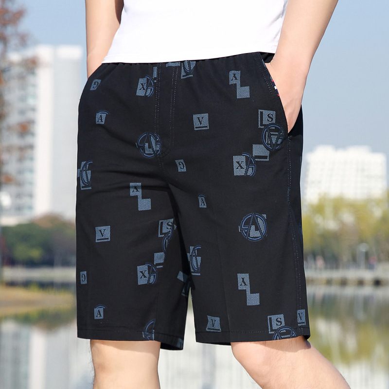 Werkkleding Cropped Herenshort Comfortabel Bedrukt