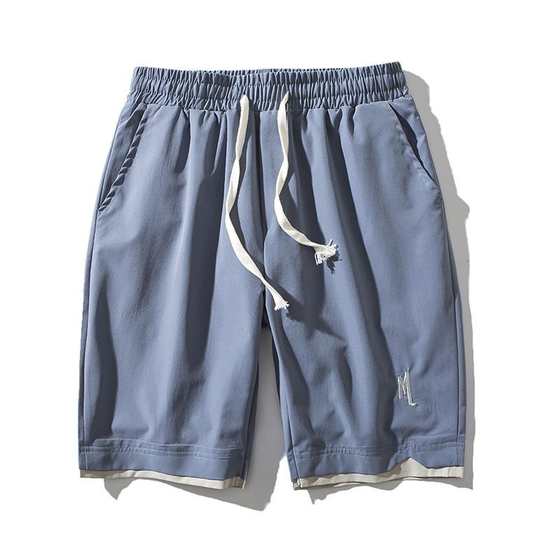 Zomer Casual Vijfpuntsbroek Heren Losse Outdoor Strand Ademende Dunne Sectie Sportmode