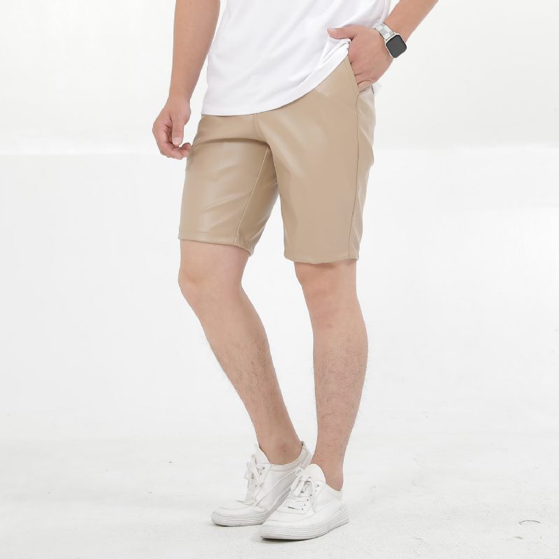 Zomer Dunne Heren Stretch Kleur Witte Shorts Five Points