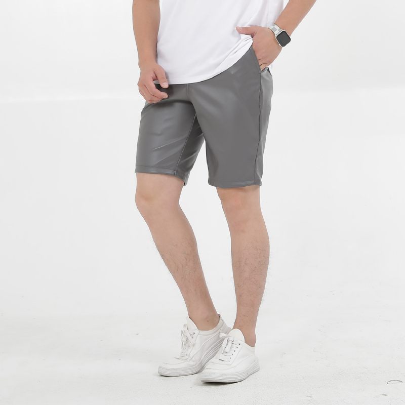 Zomer Dunne Heren Stretch Kleur Witte Shorts Five Points