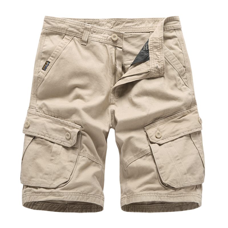 Zomer Heren Capribroek Losse Werkkleding Katoenen Shorts