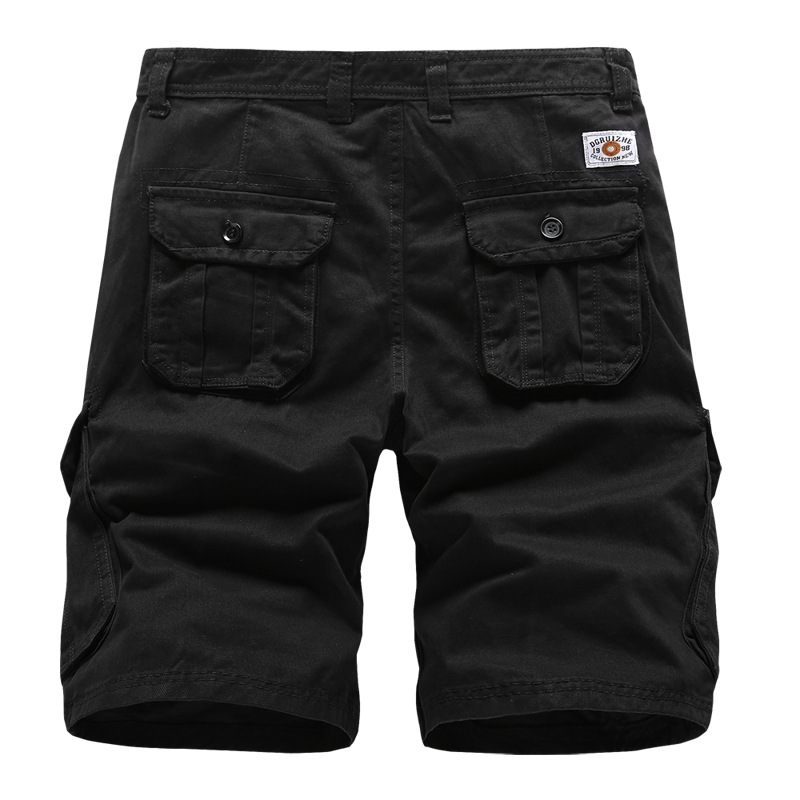 Zomer Heren Capribroek Losse Werkkleding Katoenen Shorts