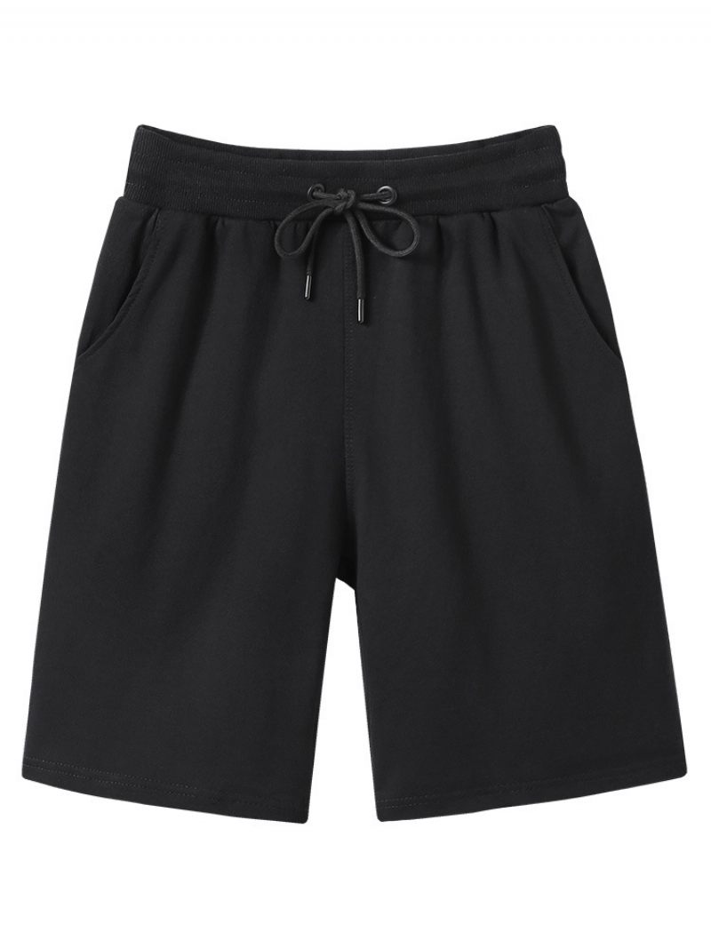 Zomer Katoenen Ademende Casual Shorts Heren Nieuwe Trend Strand Vijf Punten