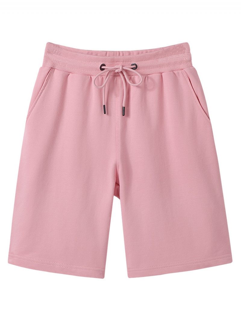 Zomer Katoenen Ademende Casual Shorts Heren Nieuwe Trend Strand Vijf Punten