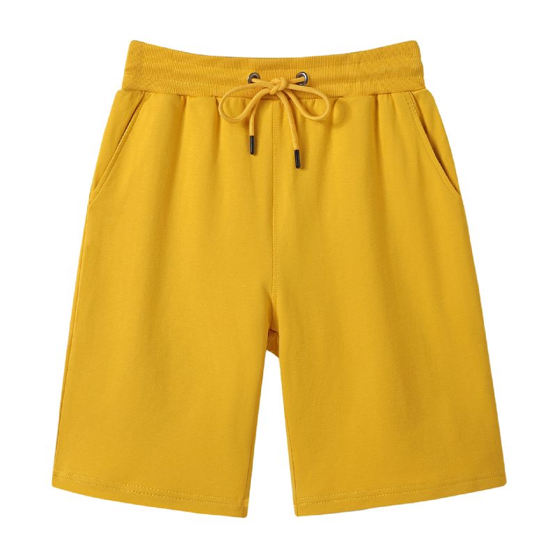 Zomer Katoenen Ademende Casual Shorts Heren Nieuwe Trend Strand Vijf Punten