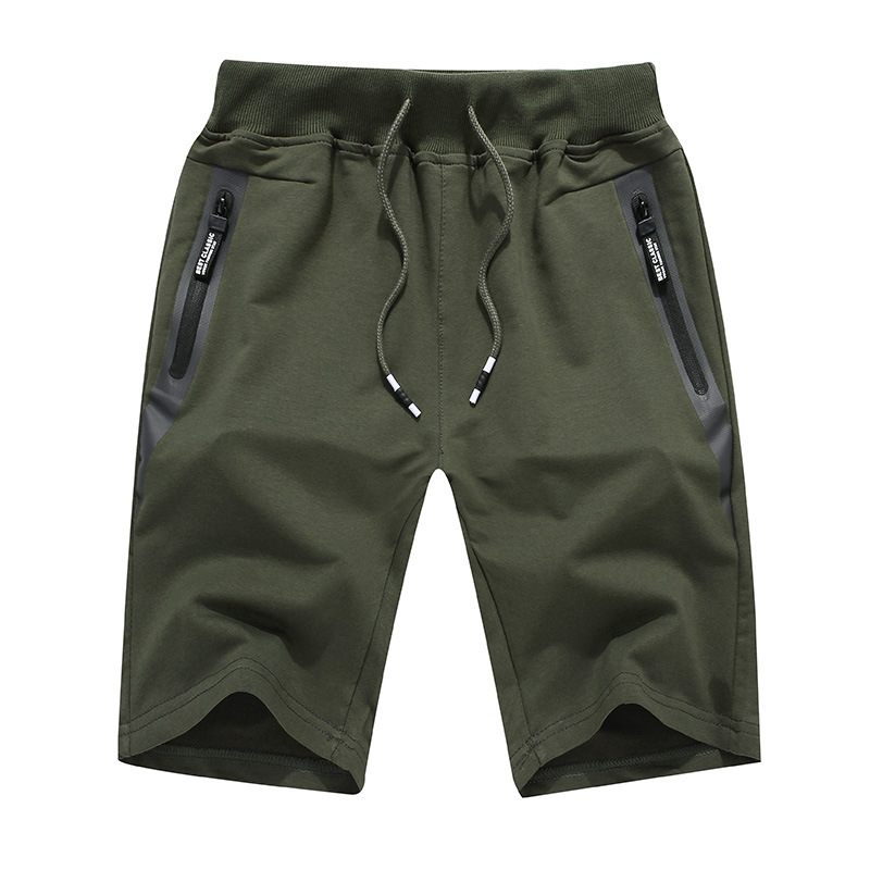 Zomer Nieuwe Casual Elastische Shorts Heren Gebreide Vijf Punten Strand