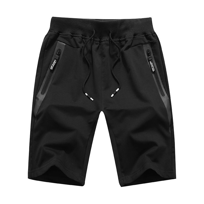 Zomer Nieuwe Casual Elastische Shorts Heren Gebreide Vijf Punten Strand