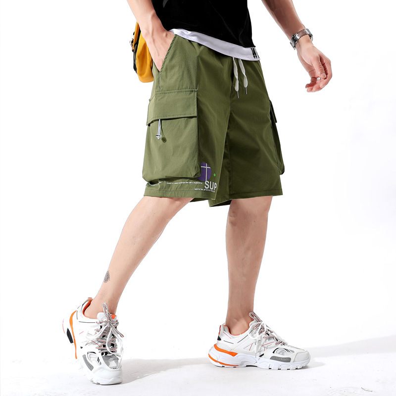 Zomer Tooling Shorts Heren 2024 Nieuwe Losse Casual Vijfpuntsbroek