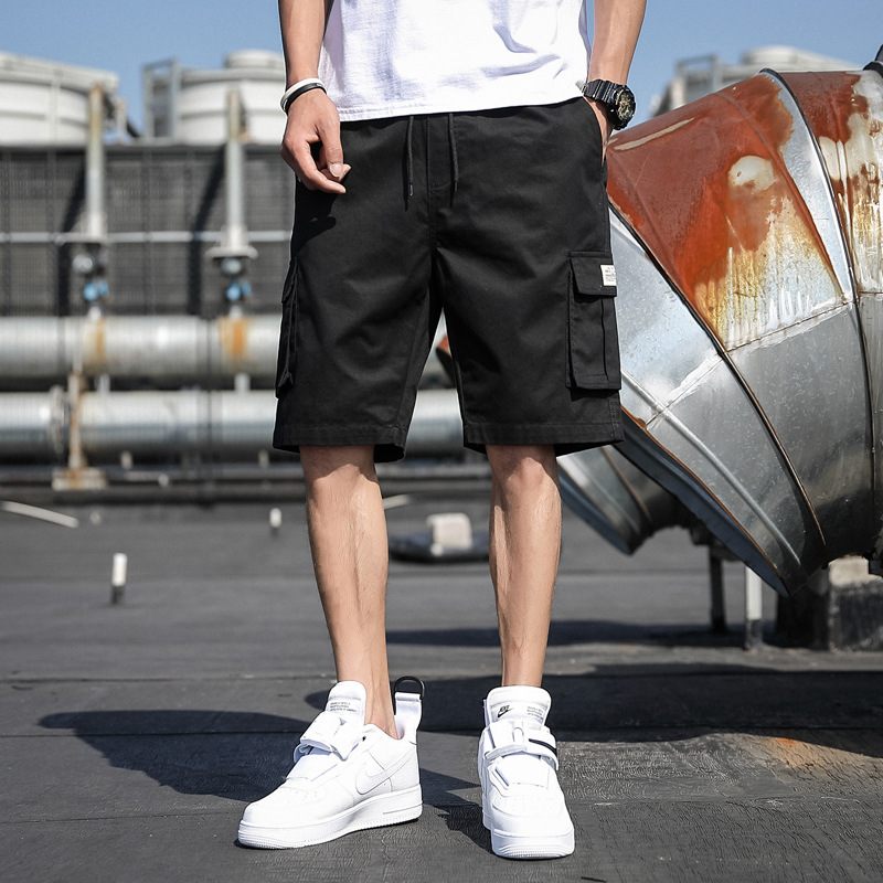 Zomer Tooling Shorts Heren Nieuw Katoen Losse Casual Vijf Punten