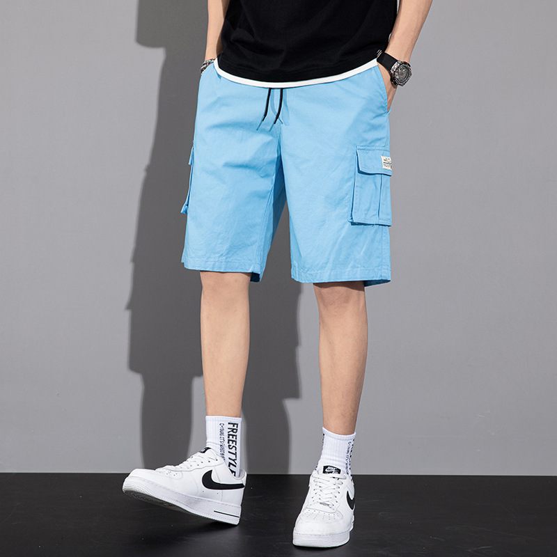 Zomer Tooling Shorts Heren Nieuw Katoen Losse Casual Vijf Punten