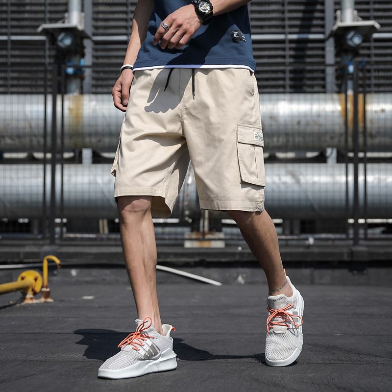 Zomer Tooling Shorts Heren Nieuw Katoen Losse Casual Vijf Punten