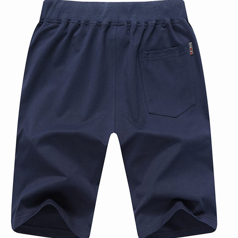 Zomerse Grote Maten Shorts Heren Sport Katoen Strand Gebreid