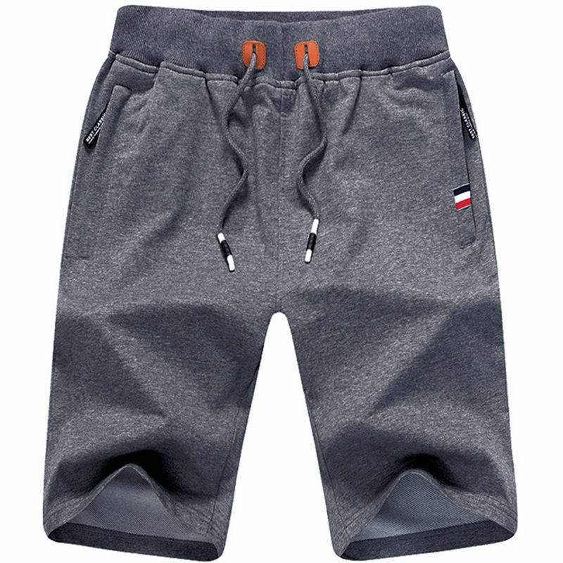 Zomerse Grote Maten Shorts Heren Sport Katoen Strand Gebreid