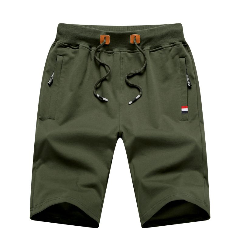 Zomerse Grote Maten Shorts Heren Sport Katoen Strand Gebreid