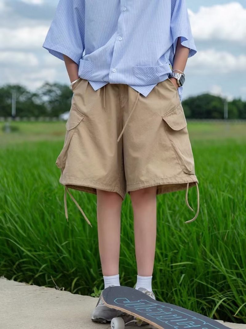 Zomerse Wijde Pijpen Korte Broek Heren Losse Vijfpuntsbroek