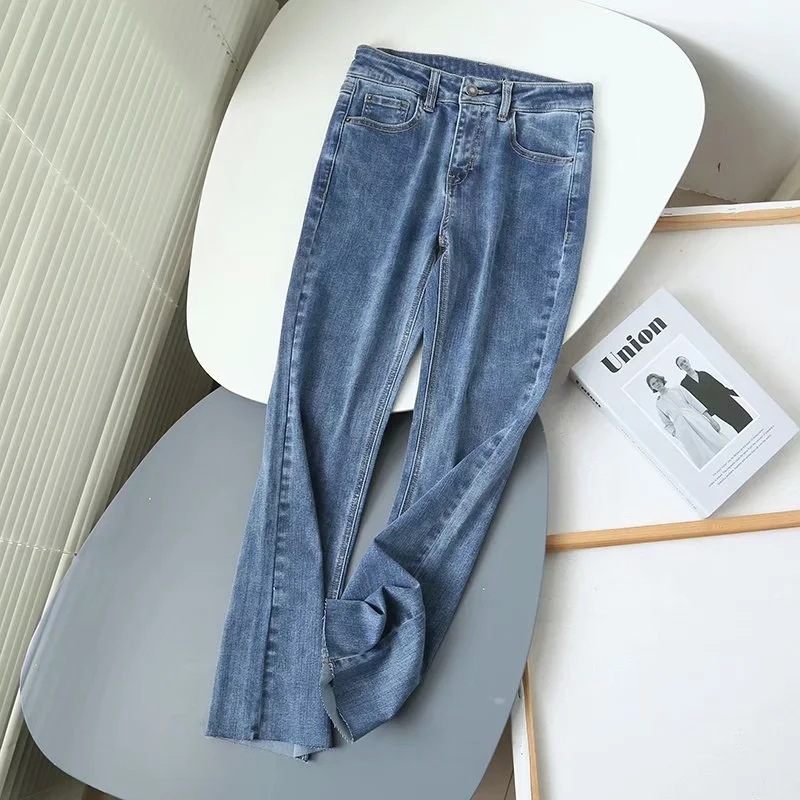 Casual Broek Voor Dames Zacht Hoog Bootcut-denim