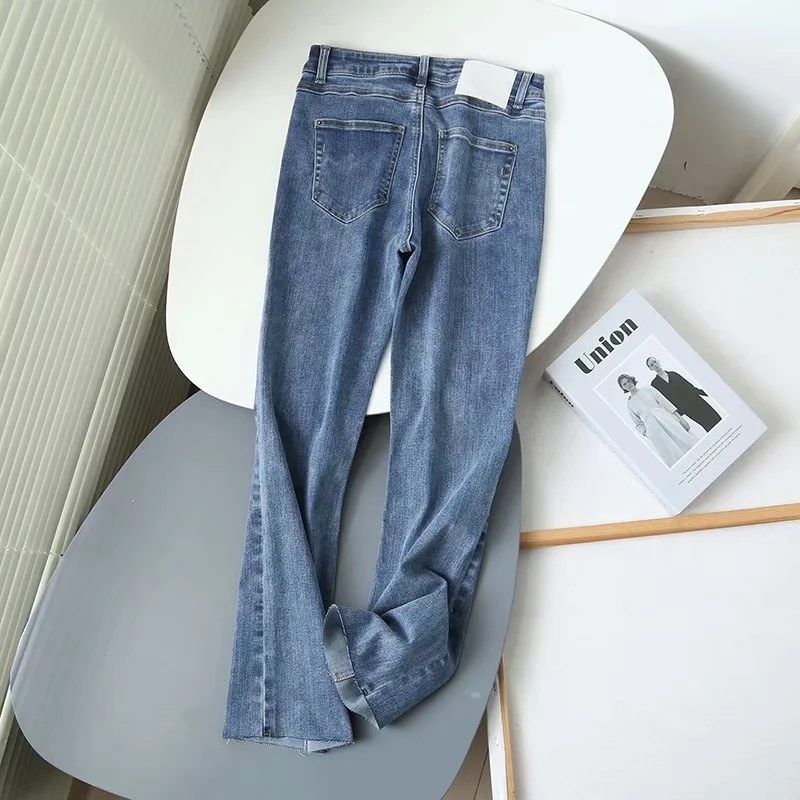 Casual Broek Voor Dames Zacht Hoog Bootcut-denim