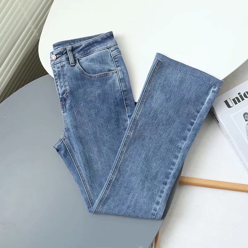 Casual Broek Voor Dames Zacht Hoog Bootcut-denim