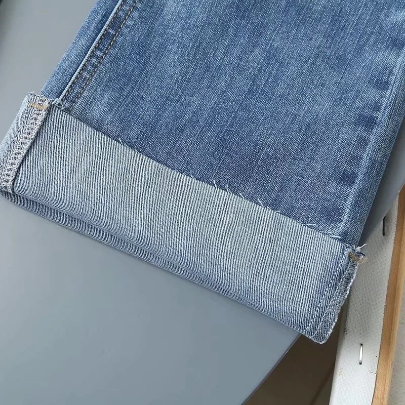 Casual Broek Voor Dames Zacht Hoog Bootcut-denim