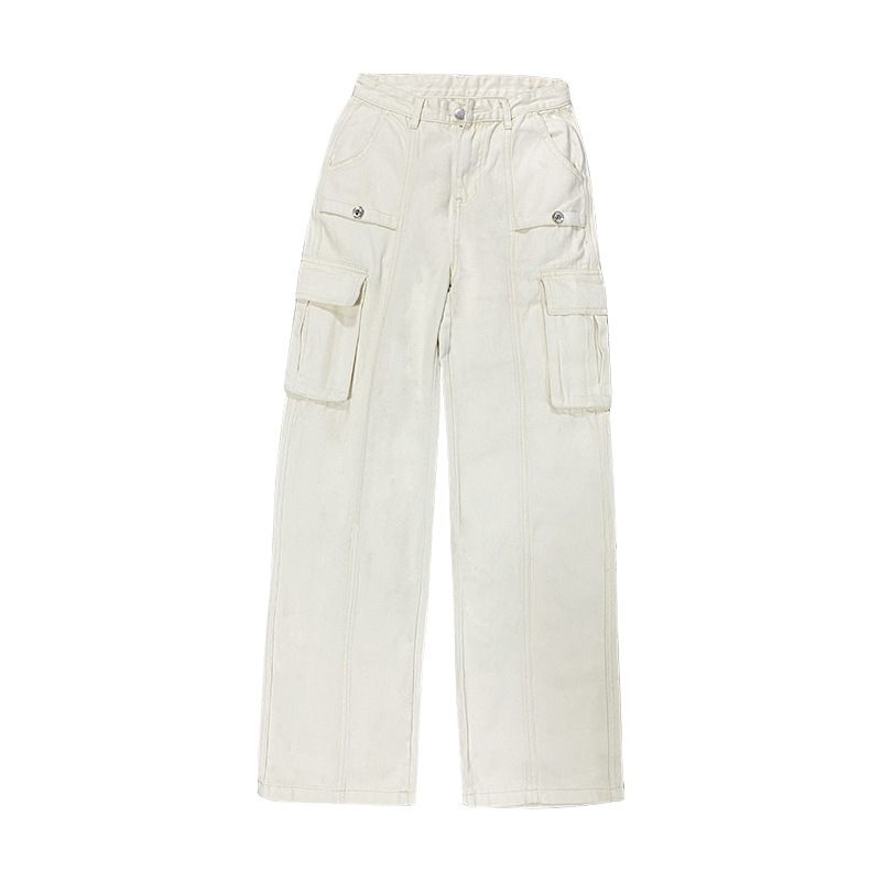 Dames Casual Overall Hoge Taille Rechte Wijde Pijpen Los