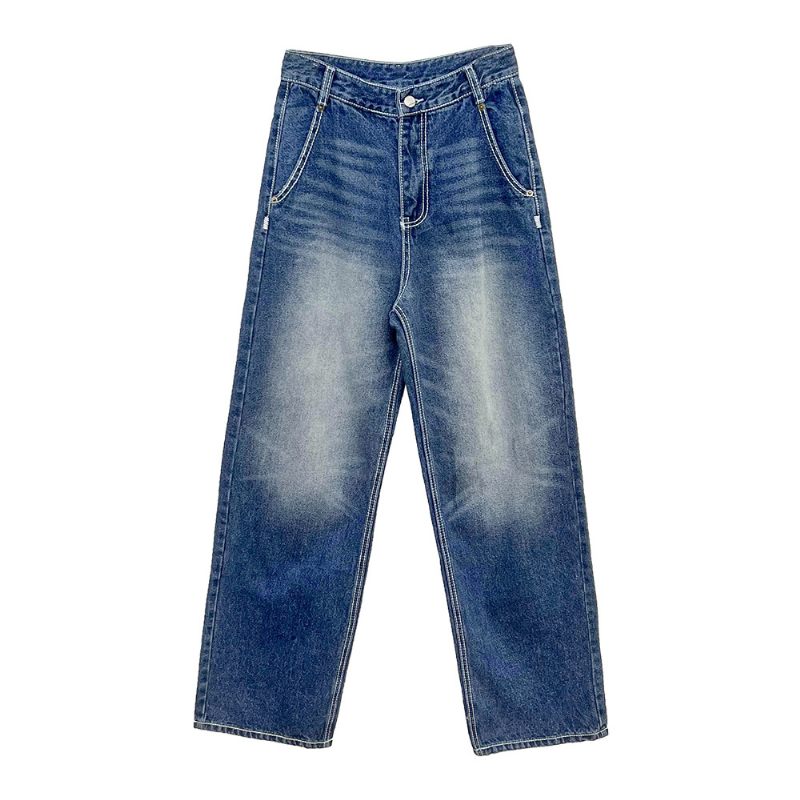 Dames Jeans Mode Vintage Doorstikken