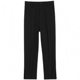 Dames Pantalon Rechte Casual Cropped Harembroek Met Split