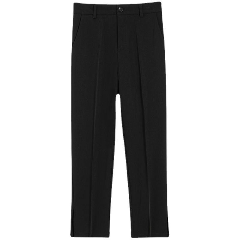 Dames Pantalon Rechte Casual Cropped Harembroek Met Split