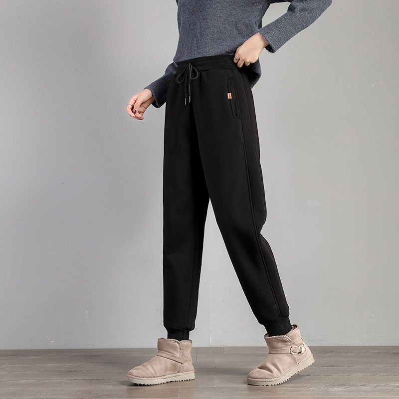 Dames Verdikte Broek Losse Sport Gebonden Voeten Casual Grijs