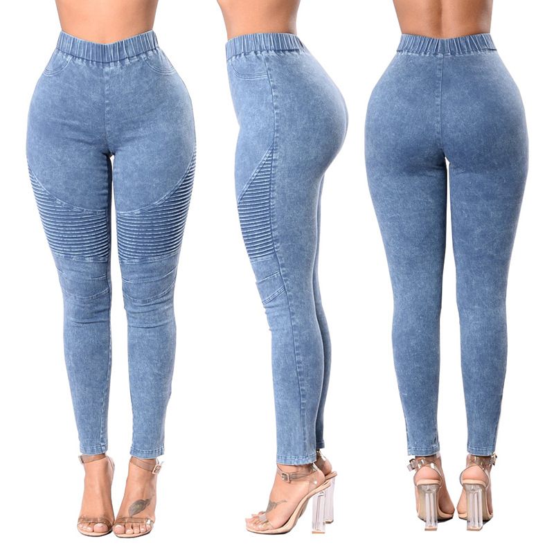 Damesjeans Hoge Taille Stretch Heuplift