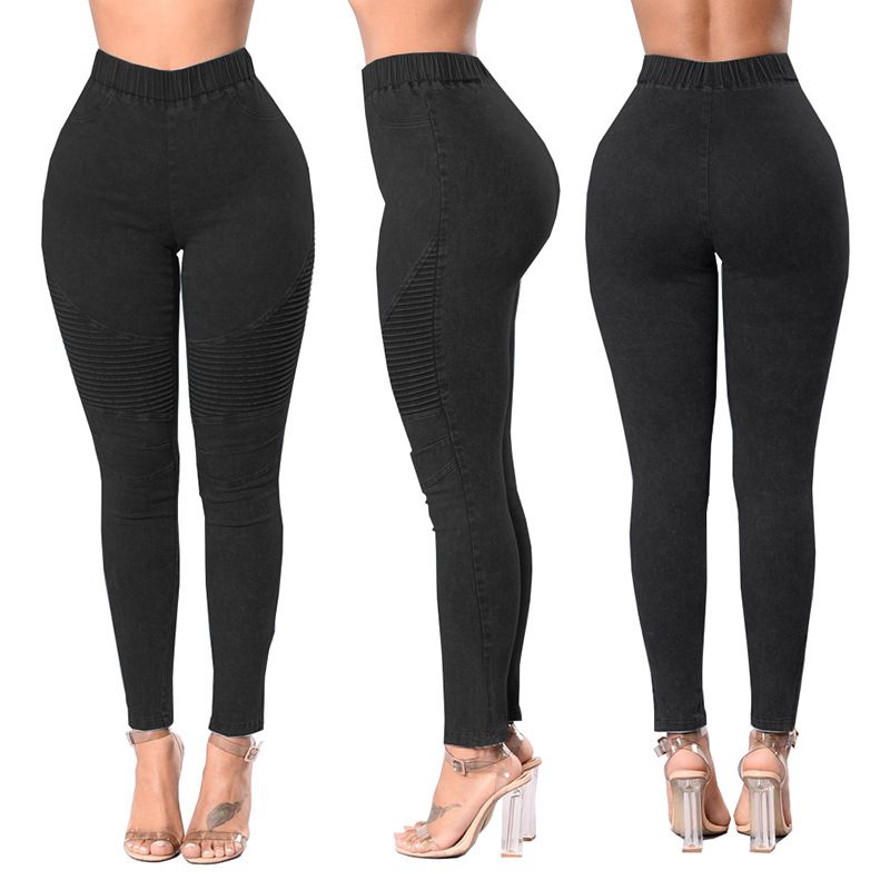 Damesjeans Hoge Taille Stretch Heuplift