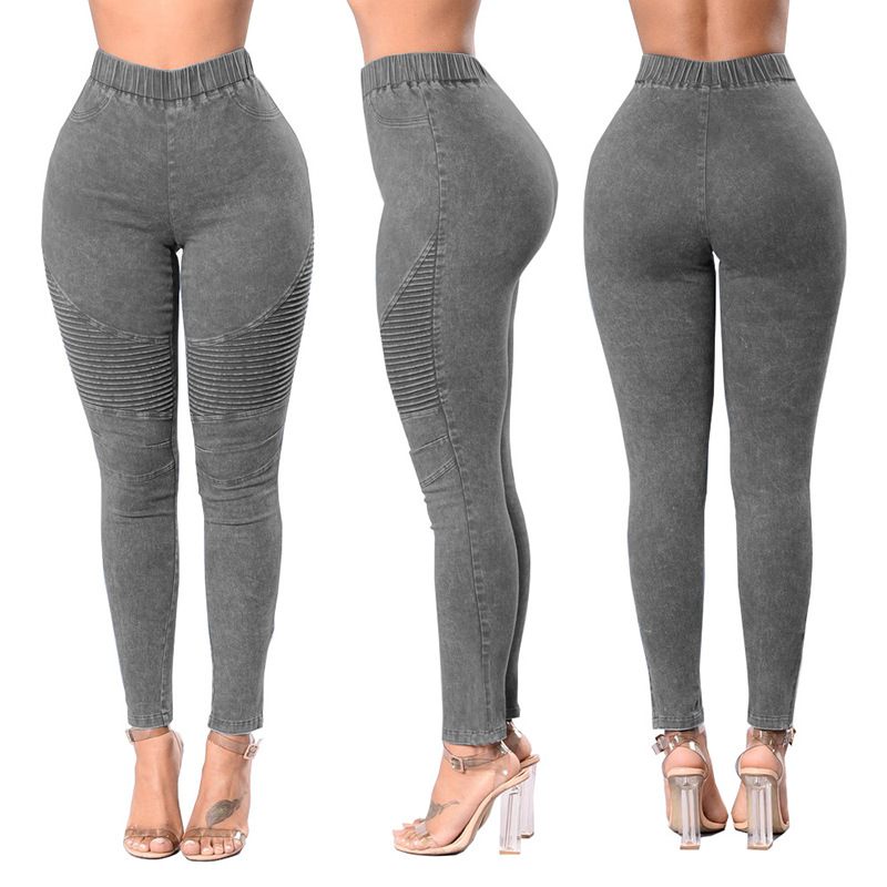 Damesjeans Hoge Taille Stretch Heuplift