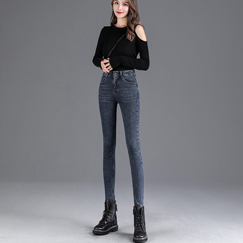 Stretch High Waist Jeans Dames Skinny Slim