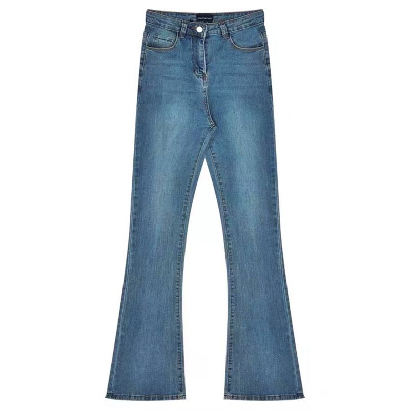 Vintage High-stretch Slim Fit Jeans Voor Dames Met Hoge Taille