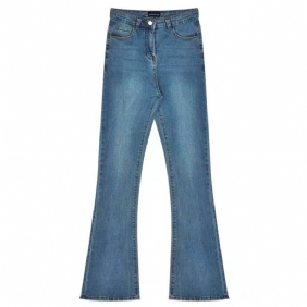 Vintage High-stretch Slim Fit Jeans Voor Dames Met Hoge Taille