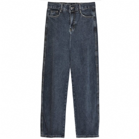 Vintage Jeans Met Hoge Taille Rechte Wijde Pijpen Voor Dames