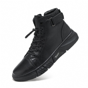 2024 Grote Maat Trendy Martin Boots Herenlaarzen Plus Fluwelen Warme High-top Casual Leren